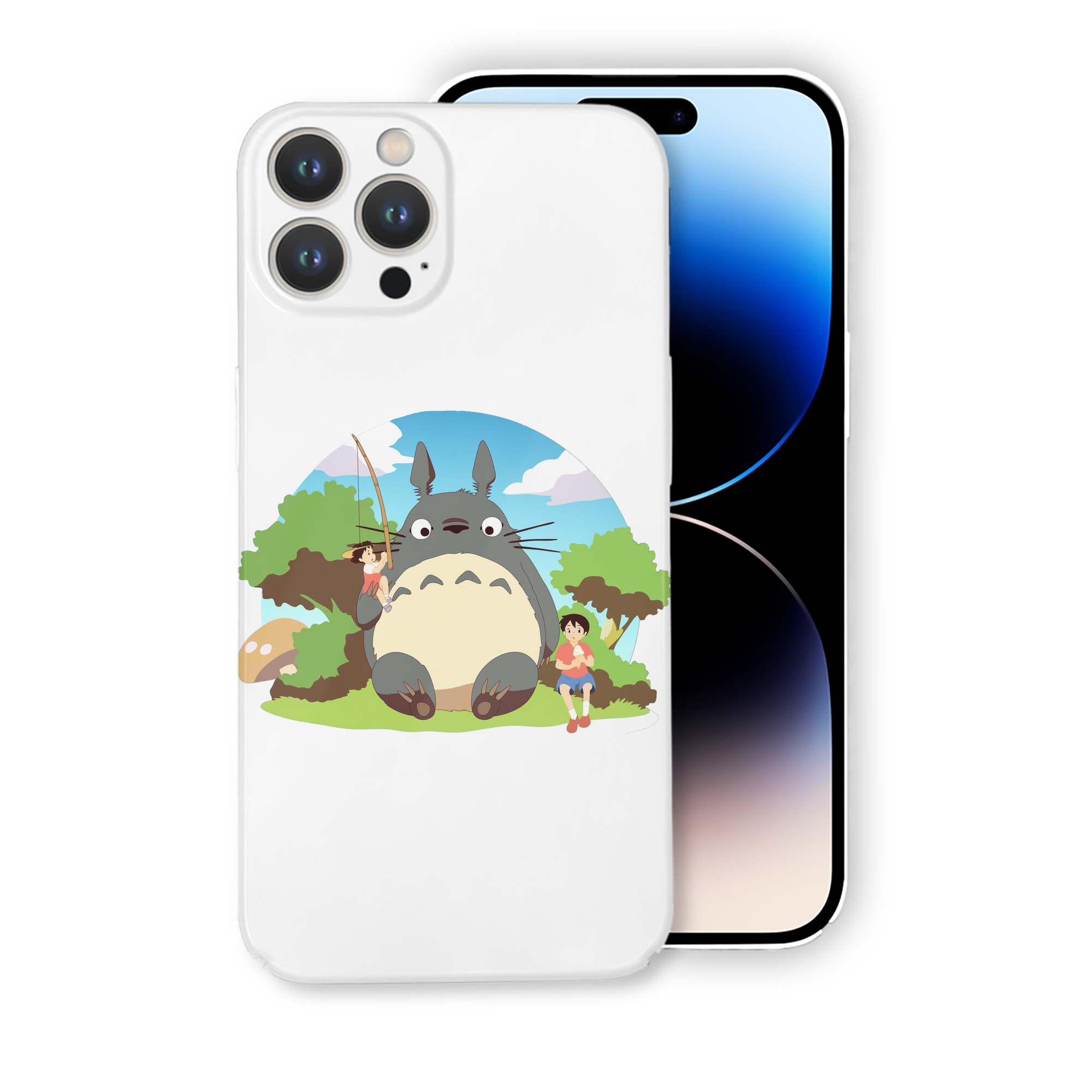 （画像用） となりのトトロ 草壁メイ 草壁サツキ My Neighbor Totoro Satsuki Kusakabe Mei Kusakabe 【iPhone 14シリーズ対応】ハードケース